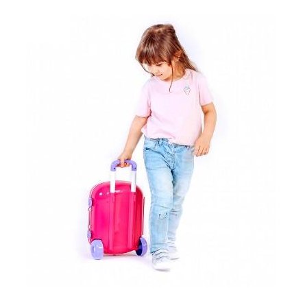 Купить детский чемодан с колесиками и ручкой для девочки недорого