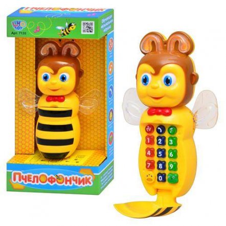 Телефон развивающий интерактивный &quot;Пчелофон&quot; 7135 Joy Toy