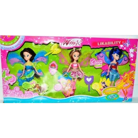 Куклы Winx Винкс 3 штуки с аксессуарами WX796-2