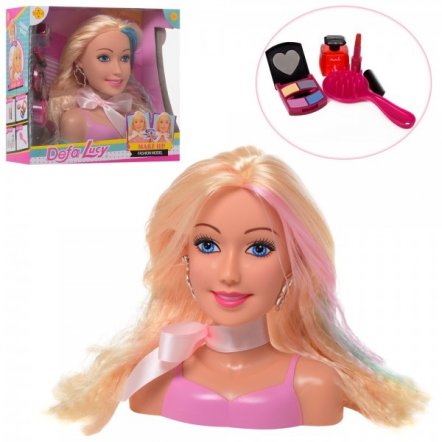 Кукла-голова для причёсок и макияжа с аксессуарами 8401 Defa 