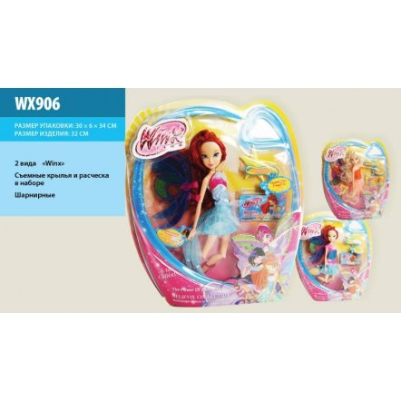 Кукла из команды Феи Винкс Winx WX906 шарнирная со съемными крыльями