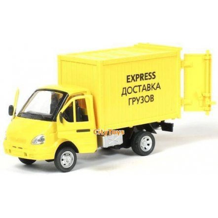 Машина инерционная музыкальная &quot;Газель. Экспресс-доставка грузов&quot; 9077 E Joy Toy желтая
