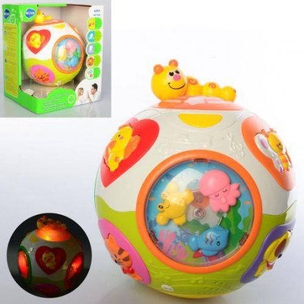  Развивающая игрушка для малышей Музыкальный шар с животными 938