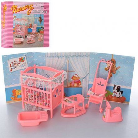 Мебель для кукол Детская комната игрушечная  Gloria 9409