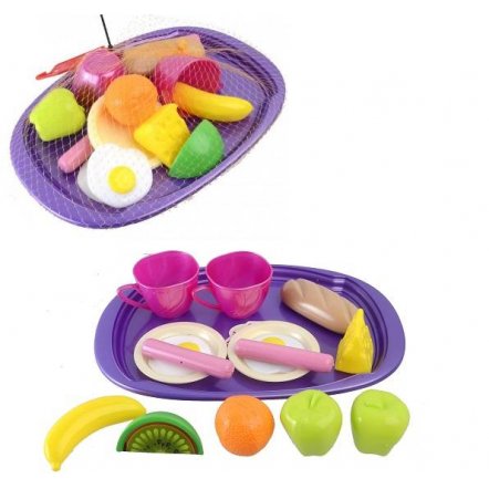 Поднос детский с игрушечными продуктами и посудкой &quot;Завтрак&quot; 955 в.2