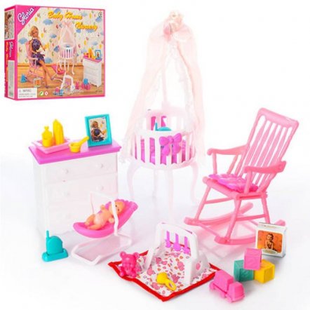 Мебель для кукол Детская комната игрушечная  Gloria 9929