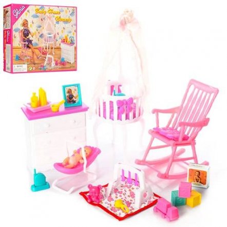 Мебель для кукол Детская комната игрушечная  Gloria 9929