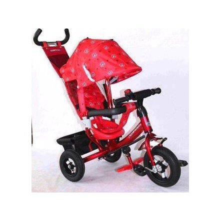 Велосипед Azimut Trike Air с надувными колесами BC-17B красный Baby Club с регулируемой спинкой