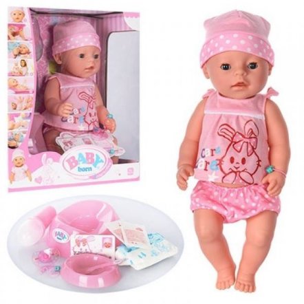 Пупс Baby Born интерактивная кукла  с горшком и аксессуарами BL009D аналог