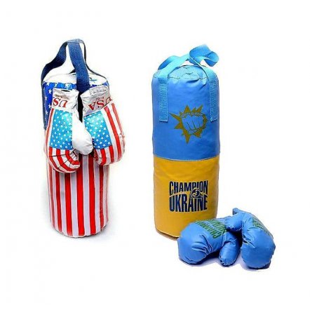 Боксерский набор "Перчатки+Груша" средний Danko-Toys, Украина