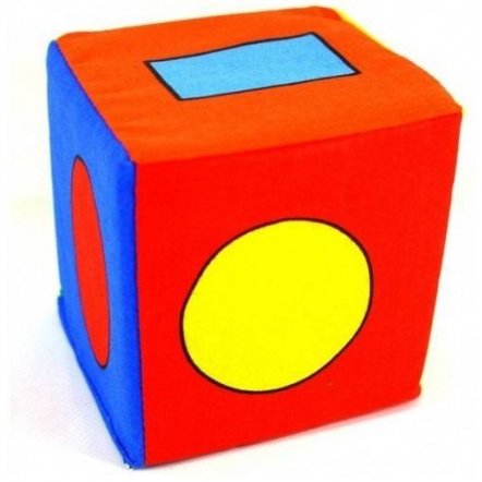 Кубики мягкие   погремушка &quot;Геометрические фигуры&quot; 123 Розумна Играшка