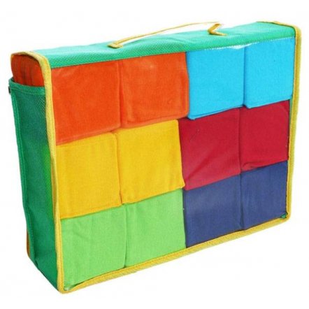 Кубики мягкие Цветные 12 штук Розумна играшка 