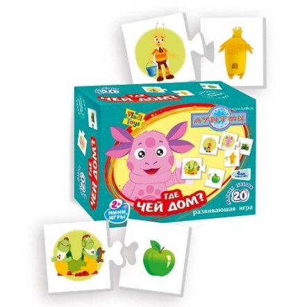 Мини игры &quot;Учимся с Лунтиком. Где чей дом?&quot;