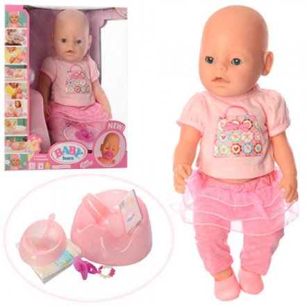   Пупс Baby Born интерактивная кукла с горшком и аксессуарами 8006-457