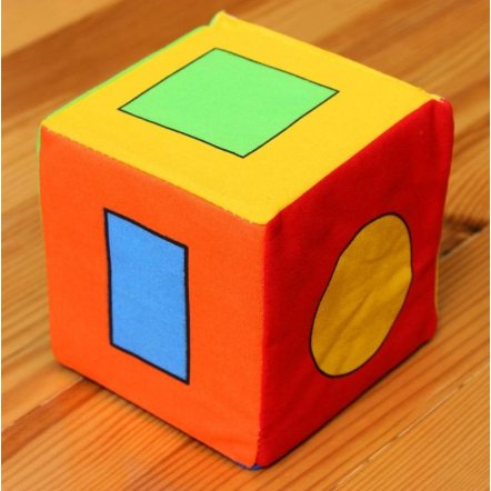 Кубики мягкие   погремушка &quot;Геометрические фигуры&quot; 123 Розумна Играшка