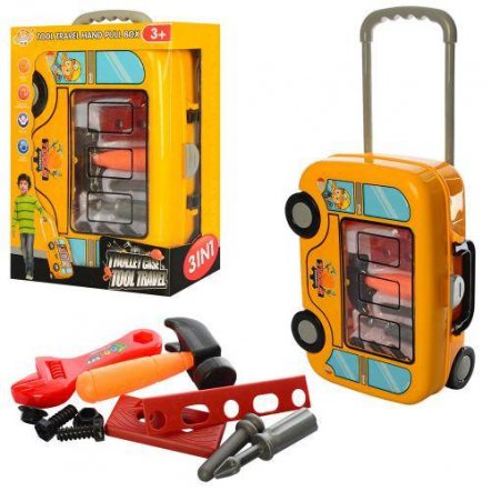 Набор инструментов с желтом чемоданом на колесах RX2000-5