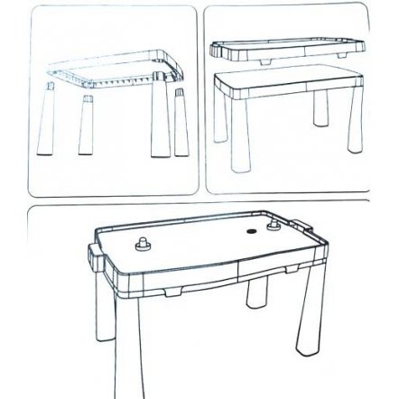 инструкция по сборке пластикового стола Долони