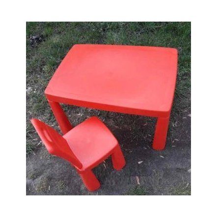   Стол пластиковый большой для игры в аэрохоккей 04580/5 Doloni красный
