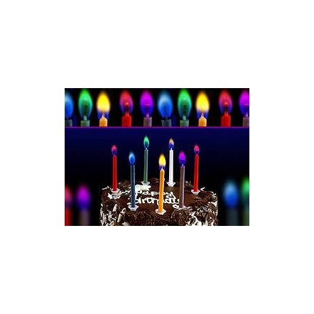 Свечи для торта Цветное пламя 5162