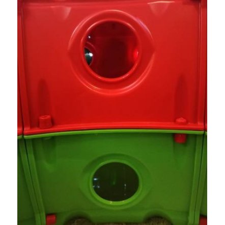 Тоннель (туннель) игровой пластиковый 4 секции красно-зеленый 01471/3 Долони Тойс