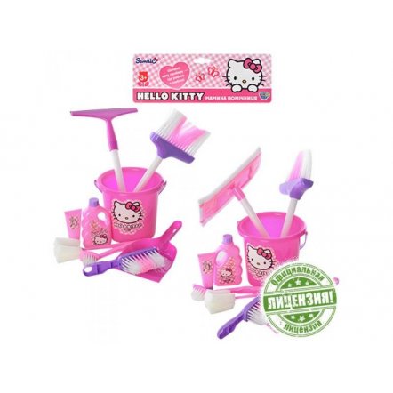 Набор для уборки  Hello Kitty НК 00030 9 предметов