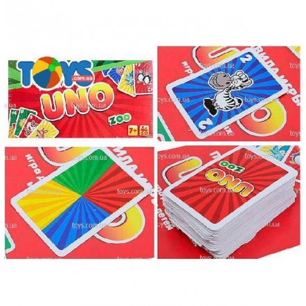  Игра Уно UNO kids большая Детская Zoo 055