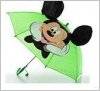 Зонт детский зеленый Микки Маус 0524