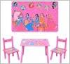 Детский стол и два стульчика розовые &quot;Принцессы&quot; 1109 