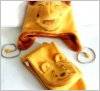Комплект детский шапка и шарф Винни Пух желто-коричневый 2020