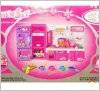 Мебель для кукол Кухня розово-фиолетовая 498