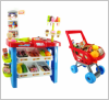   Магазин для детей с продуктами и полочками 668-22