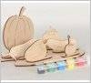 Набор для творчества деревянный с красками Фрукты или Овощи 70969/70968 Вудмастер