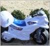 Мотоцикл толокар со шлемом белый Полицейский 501 Орион