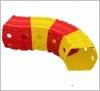 Тоннель (туннель) игровой пластиковый 4 секции красно-желтый 01471/2 Долони Тойс