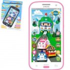 Телефон Айфон Робокар Поли Robocar Poli интерактивный JD-0883P2 розовый