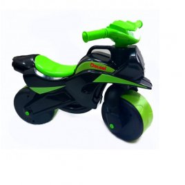 Мотоцикл каталка музыкальный с подсветкой чёрная основа Байк Фламинго 0139/59 ТМ Долони