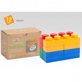 Конструктор детский из эластичного материала Basic Soft Block - Primary  UN2012PR Uniplay