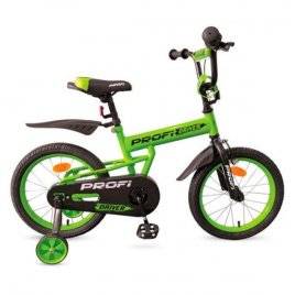 Велосипед детский Driver 12д. салатовый с дополнительными колесами L12113 PROF1