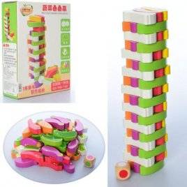 Деревянная игра башня блоки-овощи 2145