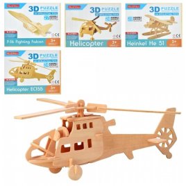 Пазлы деревянные 3D Воздушный транспорт K-21801