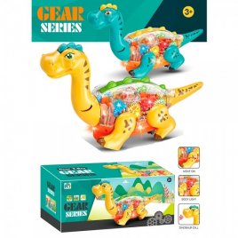 Динозавр с шестерёнками со звуком и светом ходит 22116