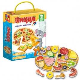 Развивающая игра на магнитах "Пицца" с мышонком 3004-02 Vladi Toys 