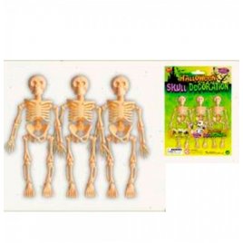 Аксессуары для праздника хеллоуин Скелеты 3 штуки на листе МК 4705