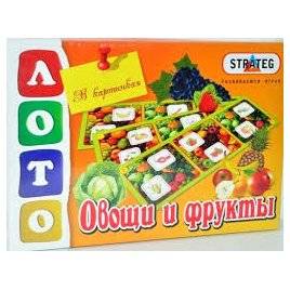 Лото "Овощи и фрукты" 447 strateg, Украина