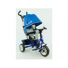 Велосипед трехколесный детский с ручкой синий 6588