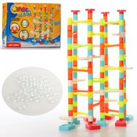 Игра  горка-лабиринт c шариками 176 детали 8202