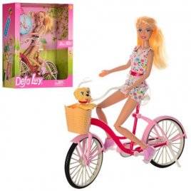 Кукла с велосипедом и собачкой 8276 DEFA