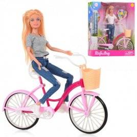 Кукла с велосипедом 2 вида 8361-BFDEFA