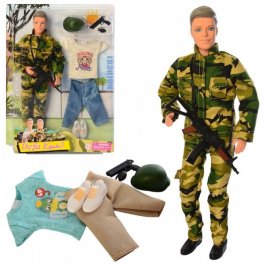 Кукла шарнирная Кен с набором одежды и оружием 8412 Defa 
