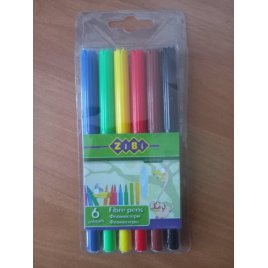 Фломастеры 6 цветов 2801 Zibi